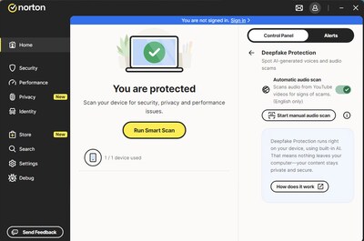 Norton Deepfake Protection