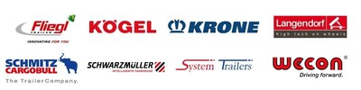 Interessengemeinschaft von acht deutschen LKW-Anhänger Herstellern Logos