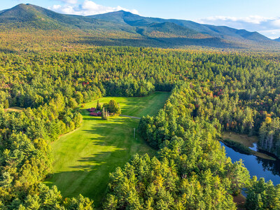 The property spans more than 295 acres in Bloomingdale/Wilmington, NY, and is largely comprised of gently graded grounds. It offers beautiful views of Whiteface and Esther Mountains, and is just 18 miles from both Lake Placid and Saranac Lake. NewYorkLuxuryAuction.com.