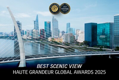 Le Méridien Saigon holds the “Best Scenic View” award recognized by the prestigious Haute Grandeur Global Awards. (PRNewsfoto/Le Méridien Saigon)