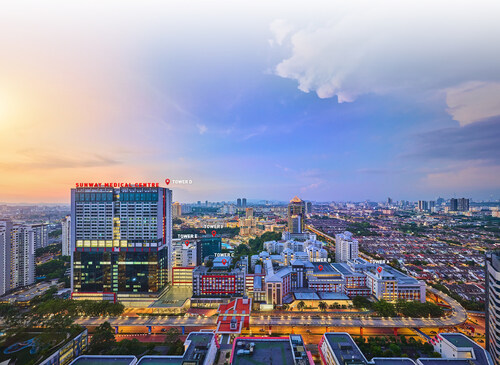 Overview of Sunway Medical Centre, Sunway City.