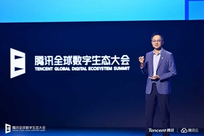Ông Dowson Tong, Phó Chủ tịch điều hành cấp cao của Tencent kiêm CEO Khối Điện toán đám mây và Công nghiệp thông minh, thuyết trình tại Hội nghị Thượng đỉnh Hệ sinh thái Kỹ thuật số Toàn cầu 2025 (PRNewsfoto/Tencent) Ông Dowson Tong, Phó Chủ tịch điều hành cấp cao của Tencent kiêm CEO Khối Điện toán đám mây và Công nghiệp thông minh, thuyết trình tại Hội nghị Thượng đỉnh Hệ sinh thái Kỹ thuật số Toàn cầu 2025 (PRNewsfoto/Tencent)