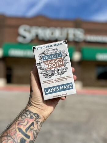 New Product Alert: Two River Mushroom Lion's Mane Broth is now at Sprouts Farmers Market.
