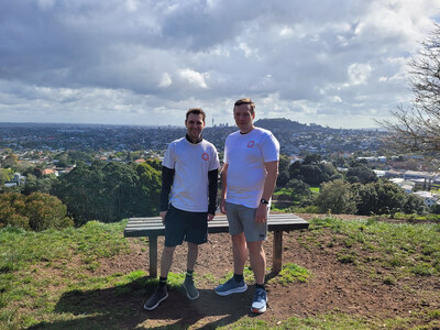Dazzly Website Builder founders Marcus Feeney (left) and Lewis Anderson (right)