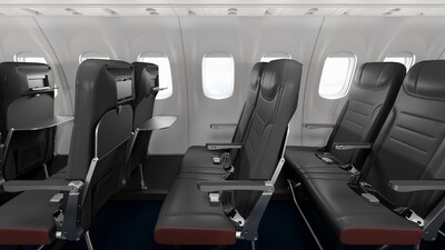 Twenty-five Air Canada Express Dash 8-400 operated by Jazz will be equipped with next generation, well-padded, ergonomic seats from Expliseat. (CNW Group/Air Canada)