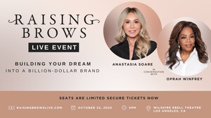 Oprah Winfrey to Moderate Conversation with Anastasia Soare for 'Raising Brows' LIVE at the Wilshire Ebell Theatre in Los Angeles
