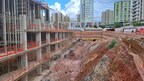 Now safe with PENETRON ADMIX: The concrete structures of the three underground levels of the mall – a parking garage and logistical facilities – faced high groundwater levels.