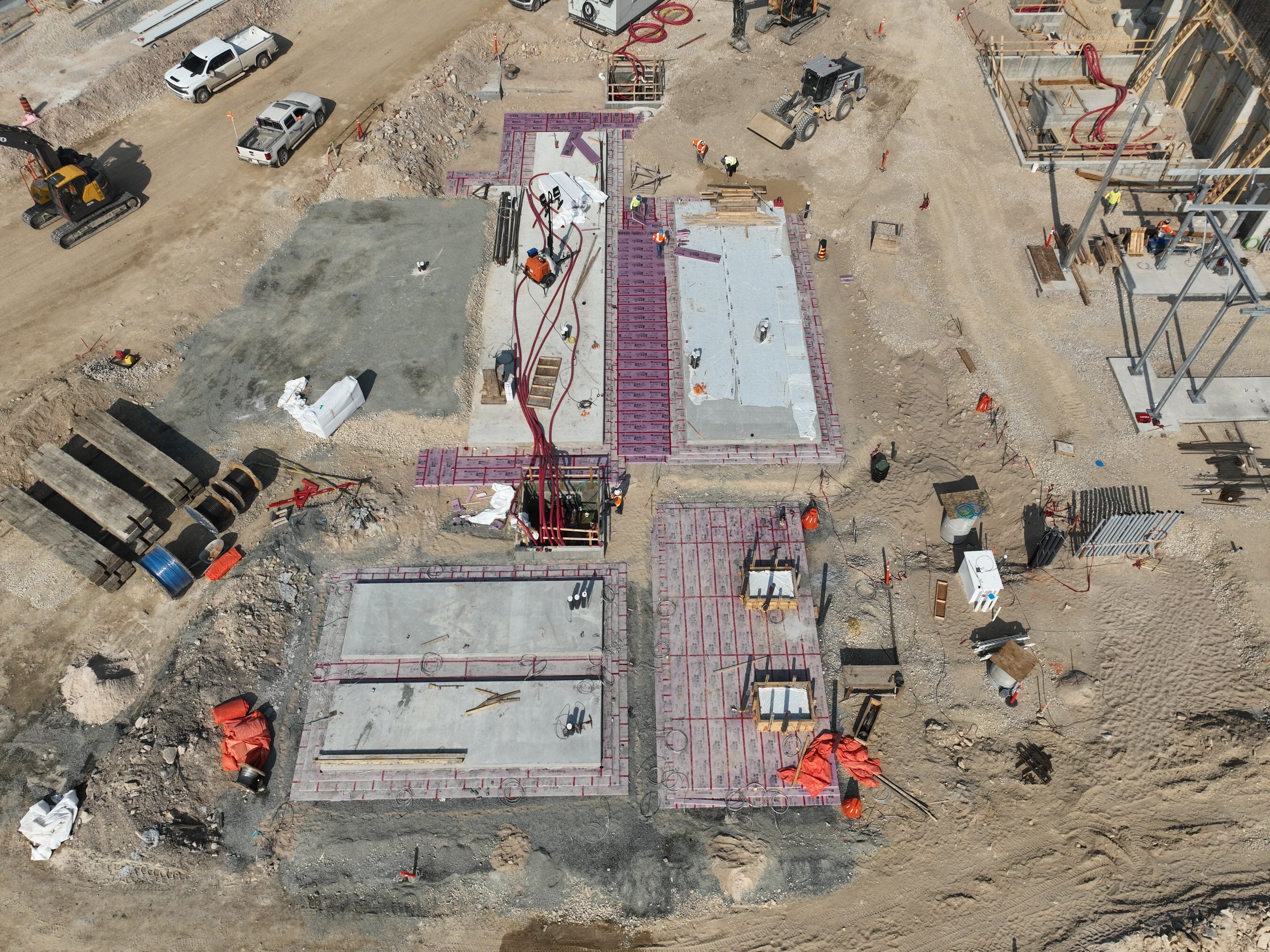 Emergency Diesel Genset Pads at Main Electrical Substation (CNW Group/Foran Mining Corporation)