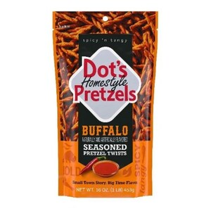 Dot's Homestyle Pretzels Spices Up Game Day Snacking with New Buffalo Flavored Seasoned Twists