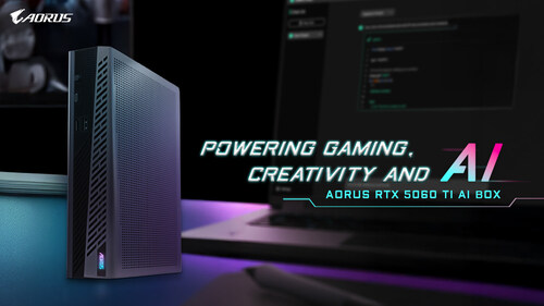 GIGABYTE Launches AORUS RTX 5060 Ti AI BOX eGPU to Unlock Desktop-class Power for Ultrabook Laptop