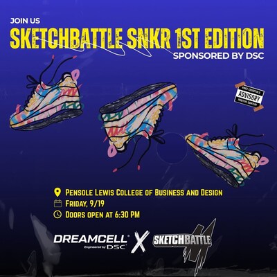 DREAMCELL® ,engineered by DSC® 贊助將於2025年9月19日舉辦的 Sketchbattle SNKR -- 首屆專為球鞋創意人打造的「設計鬥陣擂台」