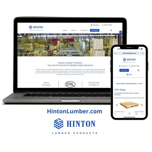 Hinton Lumber Products is proud to announce the launch of its redesigned website, HintonLumber.com; a platform showcasing our leadership in wood pallet manufacturing for today’s global supply chains.