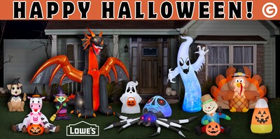 Whether making a bold statement with light effects or keeping things cute with character-driven designs, these lighted inflatables are easy to set up and perfect for bringing your spooky (or sweet) vision to life.