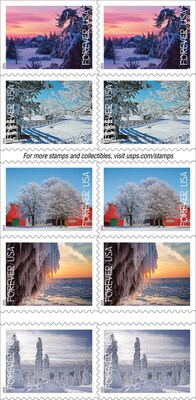 U.S. Postal Service releases scenic stamps for cards and letters throughout the year.