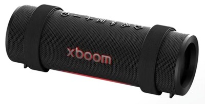 LG xboom Grab featuring FYI.RAiDiO: A travel-friendly companion with dual passive radiators, a slim design, and versatile straps for mobility. Also, IP67-rated, the Grab powers up to 20 hours of sound wherever life takes you. LG xboom Grab - Price: $149.99