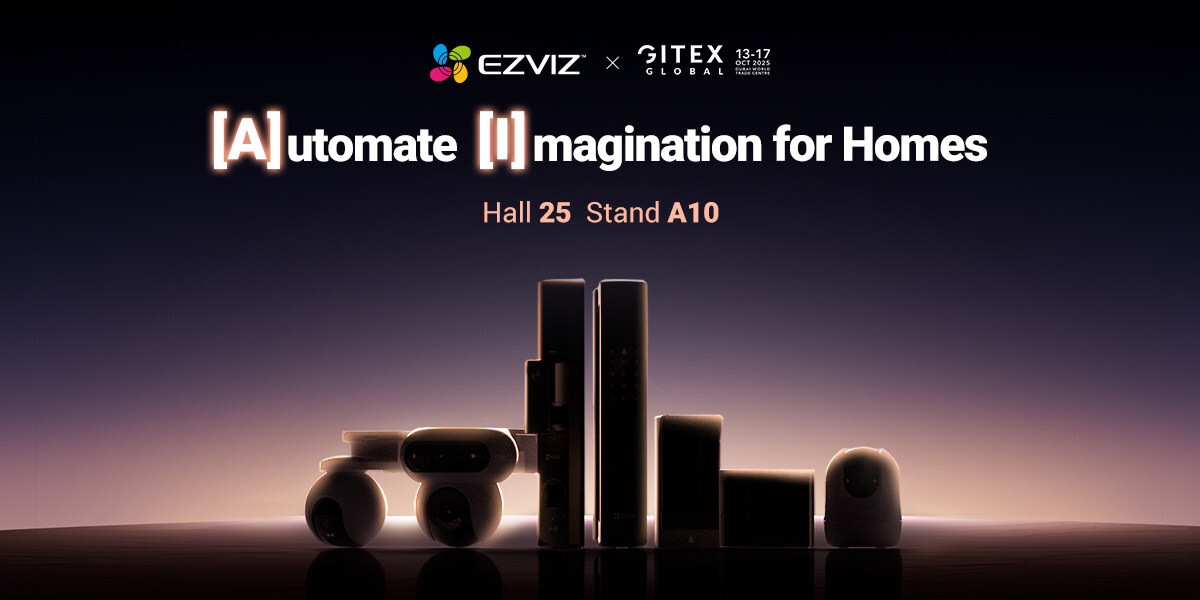 EZVIZ is ready to make its mark at GITEX 2025, showcasing its latest AI-powered smart home innovations with an engaging brand experience hall to captivate tech enthusiasts and industry partners
