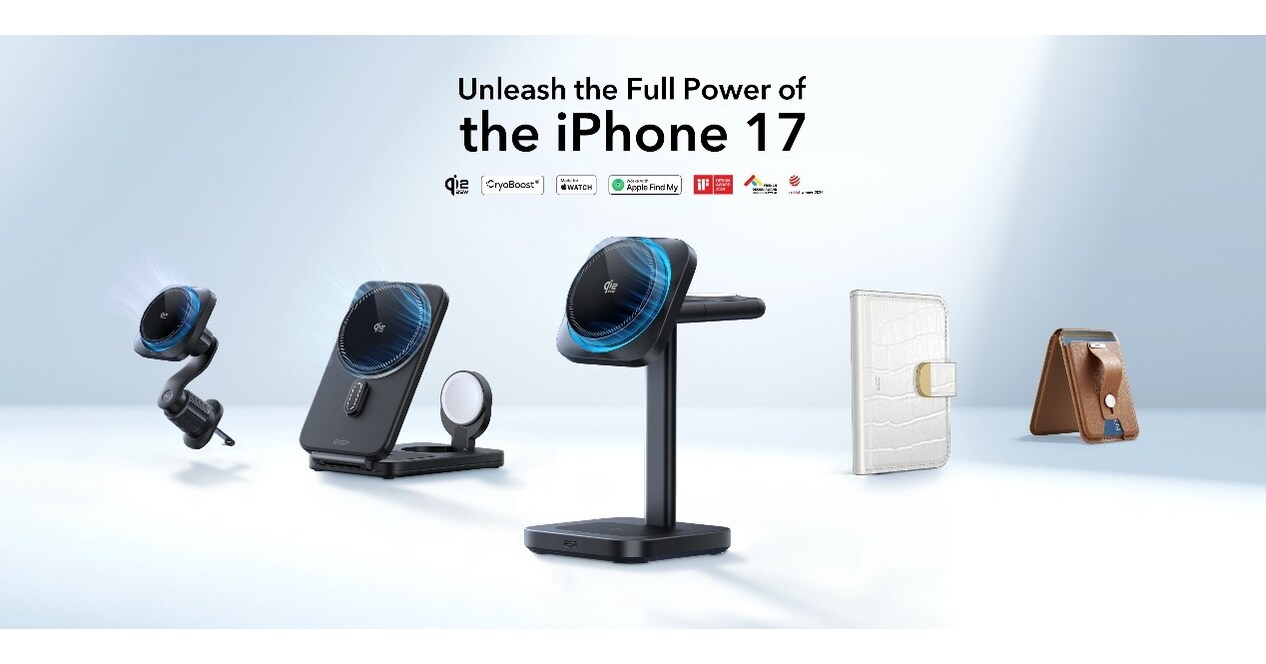 ESR Introduces Next-Level MagSafe Accessories to Unleash the iPhone Air and  17 Series' Full Potential