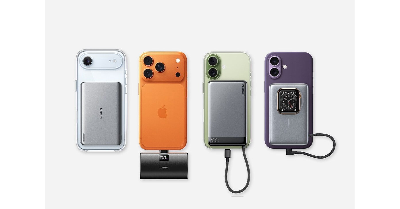 LISENs Four Power Banks Deliver New Multi-Scenario Charging Experiences for iPhone 17 Series
