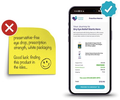 Say goodbye to sticky notes and product confusion.
Rescue Link replaces outdated methods with personalized links that guide patients to the exact OTC products you recommend. Patients get clarity, confidence, and better follow-through.