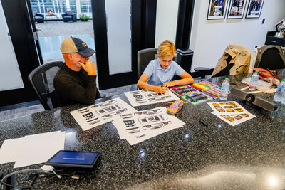 As part of this special dedication made possible by Joe Gibbs Racing, the #20 car driven by Christopher Bell will feature art created by St. Jude patient Cameron.