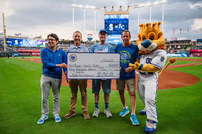 Sun Life U.S. and KC Royals present donation for Strikeout Diabetes to Boys & Girls Clubs of Greater Kansas City.