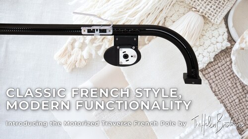 Motorized Traverse French Pole by Helser Brothers