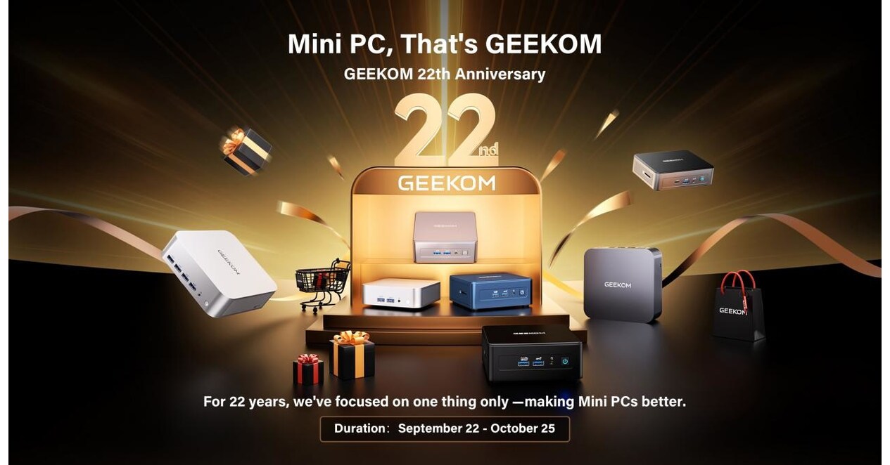 GEEKOM celebra 22 años de excelencia: Mini PC, eso es GEEKOM GEEKOM celebra 22 años de excelencia: Mini PC, eso es GEEKOM
