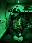 John Blown on a nighttime helicopter rescue mission for North Shore Rescue