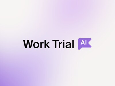 WorkTrial AI helps companies hire smarter by replacing resumes and interviews with immersive work trials. (PRNewsfoto/Work Trial AI)