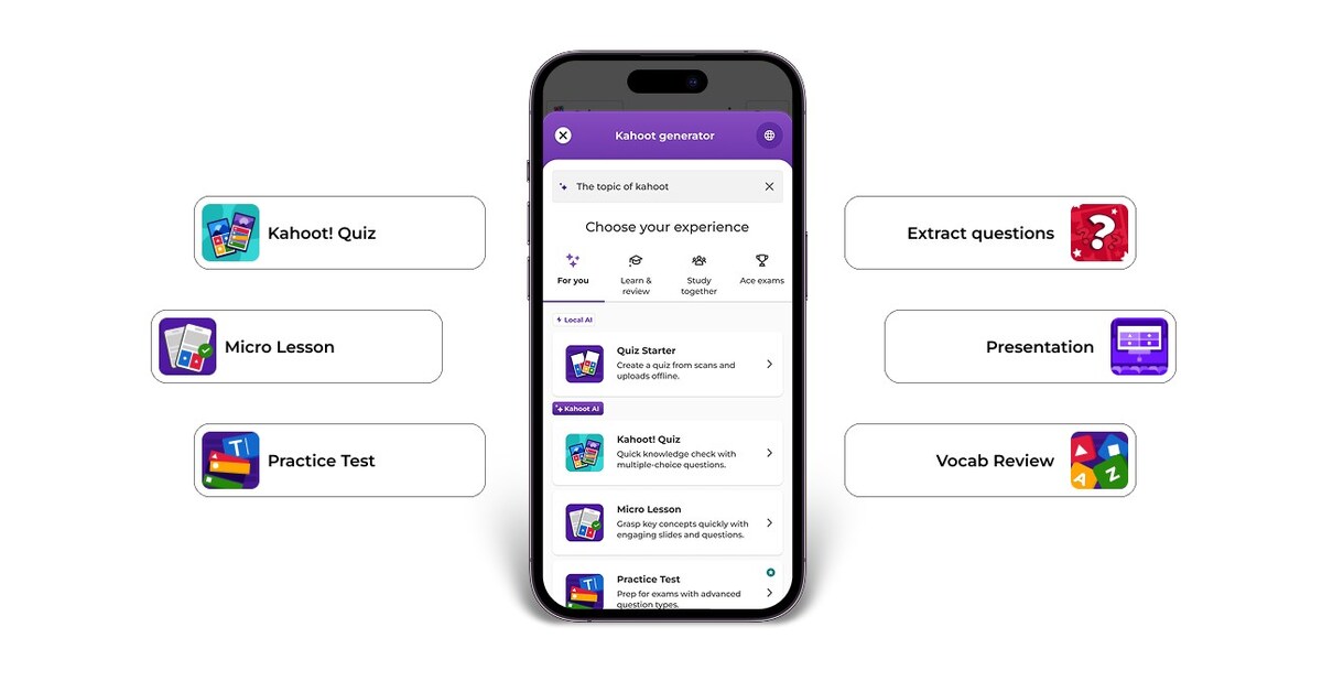 Kahoot! ra mắt bộ công cụ học tập AI mới cho năm học mới