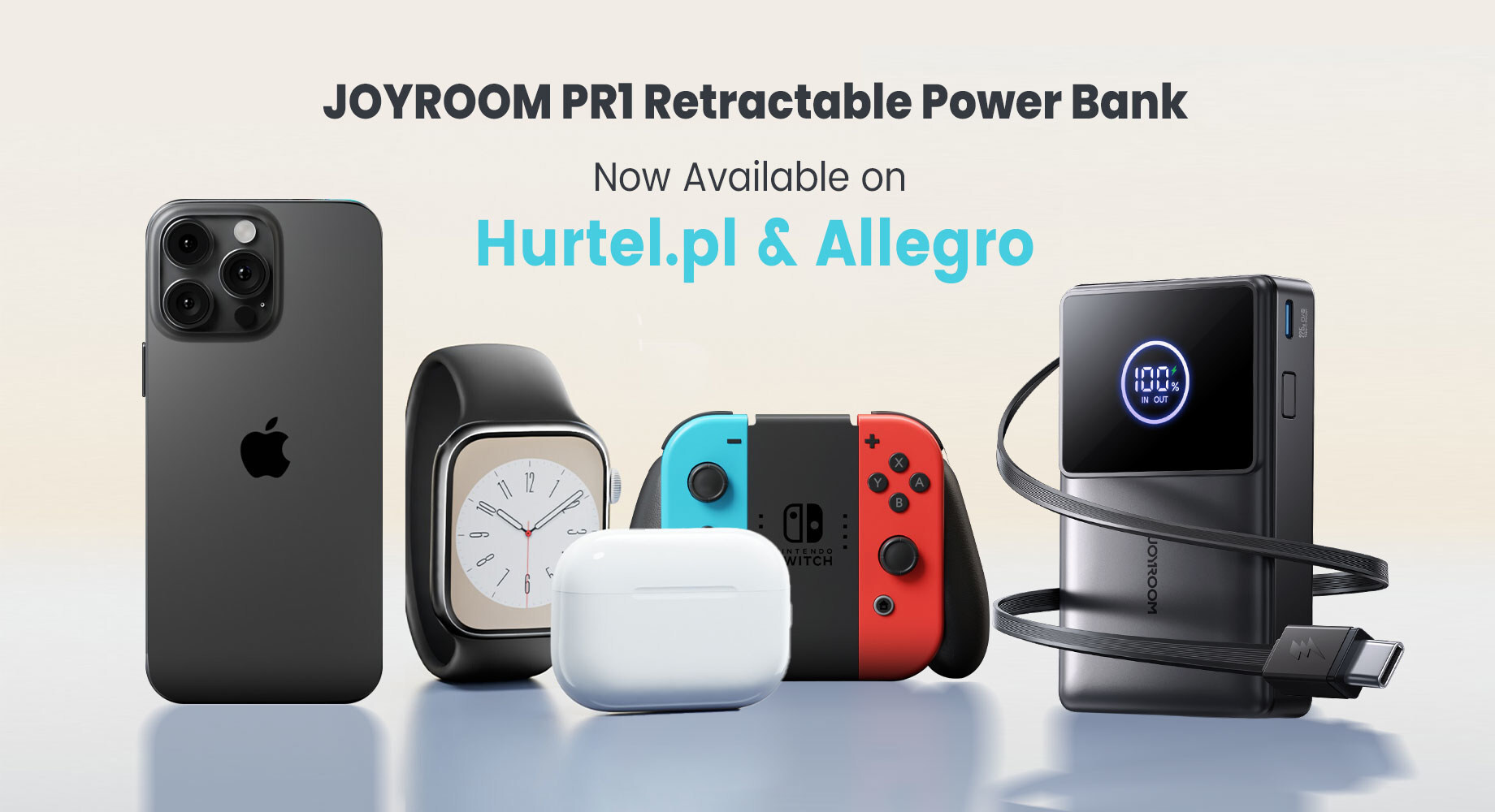 JOYROOM Launches the PR1 Retractable Power Bank: An Innovative Blend of Power and Portability