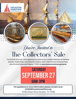 Houston Maritime Center &amp; Museum Announces Major Collectors' Sale of Ship Models, Maritime Art, and Historic Artifacts