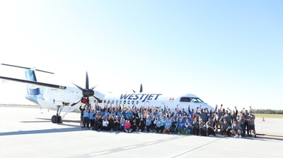 Edmonton is hauling for a good cause! WestJet and Hope Air host second annual Haul for Hope Event at Edmonton International Airport (YEG) (CNW Group/WESTJET, an Alberta Partnership)