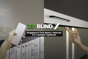Singapore's first hybrid outdoor blind puts control back in homeowners' hands