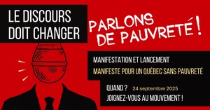 Invitation aux médias - Le discours doit changer, parlons de pauvreté!