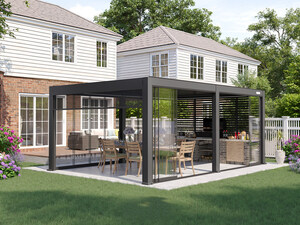 Redefining Outdoor Comfort: FlexPatio Pergola Unites Smart Technology with All-Weather Comfort