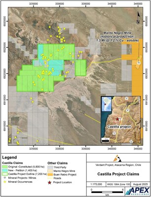 Figure 1. Castilla Project Map (CNW Group/Super Copper Corp.)