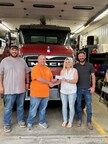 Kyleigh and Brandan Reesman can be pictured here with Joshua Schrecengost and President, Gregory Hasley, of RVFD in their recent campaign to raised funds for the department.