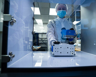 Work is done on a student-built camera system that captured images of the Polaris Dawn astronauts in space in September 2024. (Photo: Embry-Riddle)