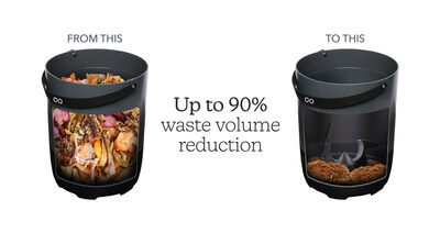 The FoodCycler reduces food waste at home transforming it into a a dry, nutrient-rich by-product in a few hours. No more doors, pests or mess. (CNW Group/Food Cycle Science)
