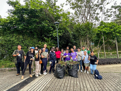 Forest Vines Cleanup Event at Guia Hill Municipal Park in collaboration with the Municipal Affairs Bureau (IAM) (Photo credit: © University of Saint Joseph)