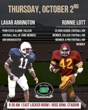 COLLEGE FOOTBALL HALL OF FAME MEMBERS, LAVAR ARRINGTON &amp; RONNIE LOTT HOST LEGENDS DAY
