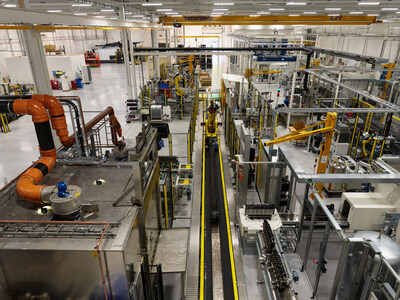 AGCO Power’s Linnavuori factory in Finland, expanded with a <money>€54 million</money> investment, now features state-of-the-art machining and remanufacturing facilities. The site leads in sustainable power generation and circular economy practices, supporting farmers worldwide with innovative engine solutions. Image shows a view of the facility's machining hall.