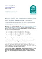Benjamin Moore’s Next Generation of Eco Spec® Paint Earns Asthma & Allergy Friendly® Certification