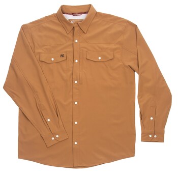 Stockyard performance ranch shirt in Coyote