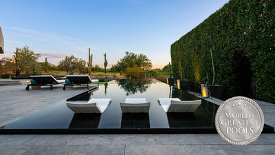 This modern showcase received the 2025 World’s Greatest Pools Award for its photography and the 2025 World’s Greatest Pools Video Award. (PRNewsfoto/California Pools & Landscape)