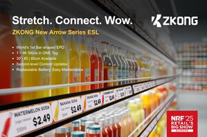 ZKONG Makes Waves at NRF Europe 2025 with New Bar-shaped ESL