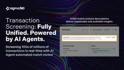 Sigma360 Unveils Real-Time Transaction Screening for High-Volume Payments with Unprecedented Accuracy