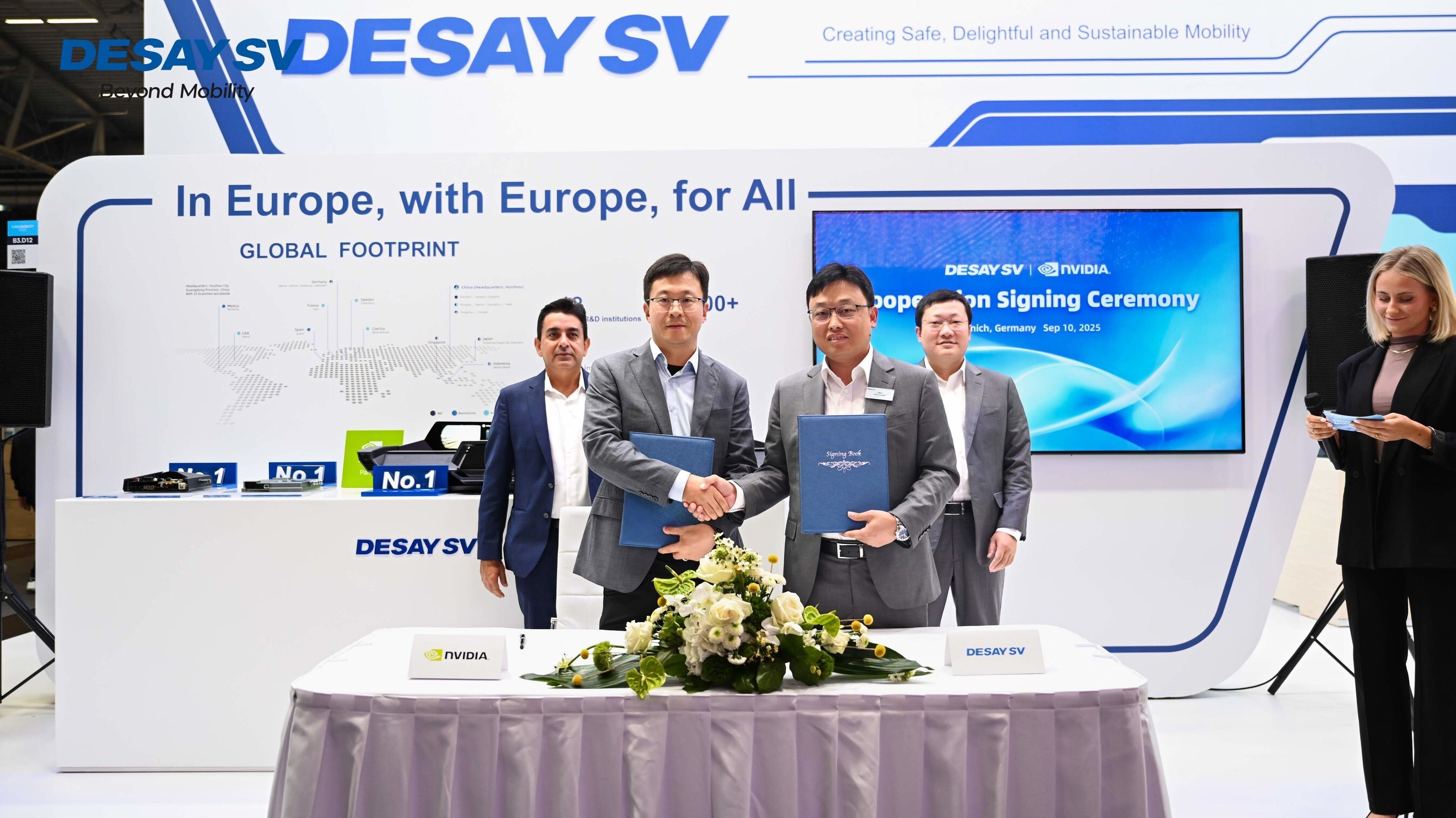 Desay SV erweitert seine intelligenten Fahrlösungen auf internationale Märkte - basierend auf NVIDIA DRIVE AGX Xavier