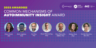 Breakthrough T1D (formerly JDRF), the Lupus Research Alliance, and the National Multiple Sclerosis Society announce the recipients of the Common Mechanisms of Autoimmunity Insight Award.